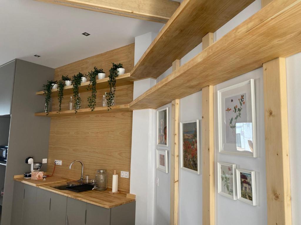 Kuchyň nebo kuchyňský kout v ubytování Jerez Hostel