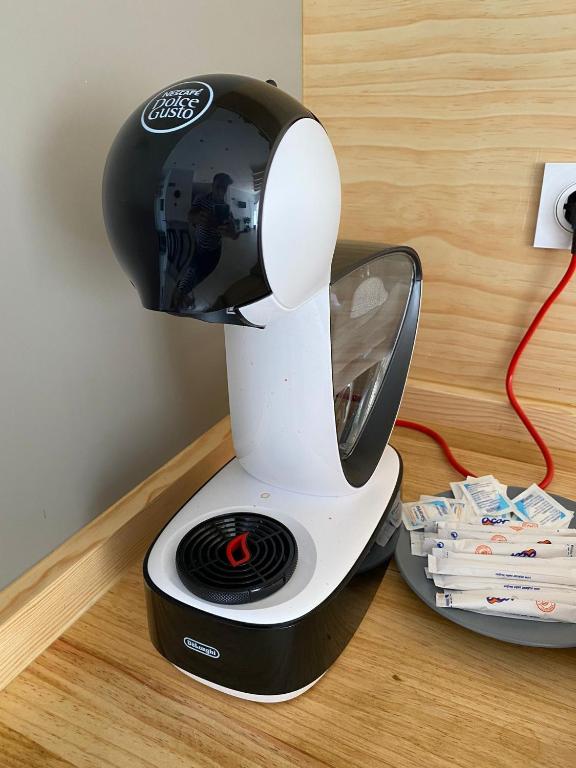 Příslušenství pro přípravu čaje a kávy v ubytování Jerez Hostel