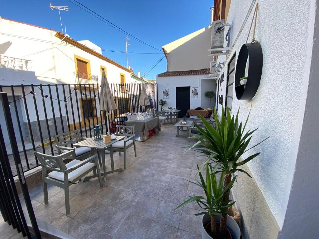 Balkón nebo terasa v ubytování Jerez Hostel