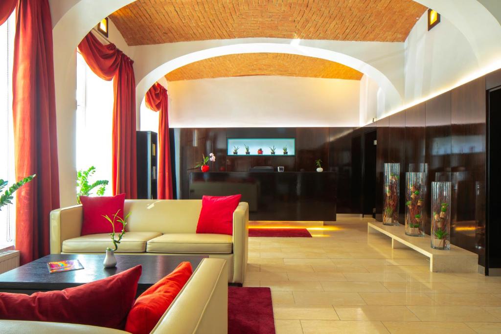 Area soggiorno di The Levante Rathaus Apartments