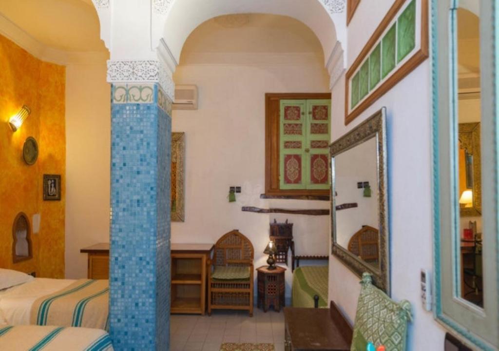 Posezení v ubytování Riad Maison Arabo-Andalouse