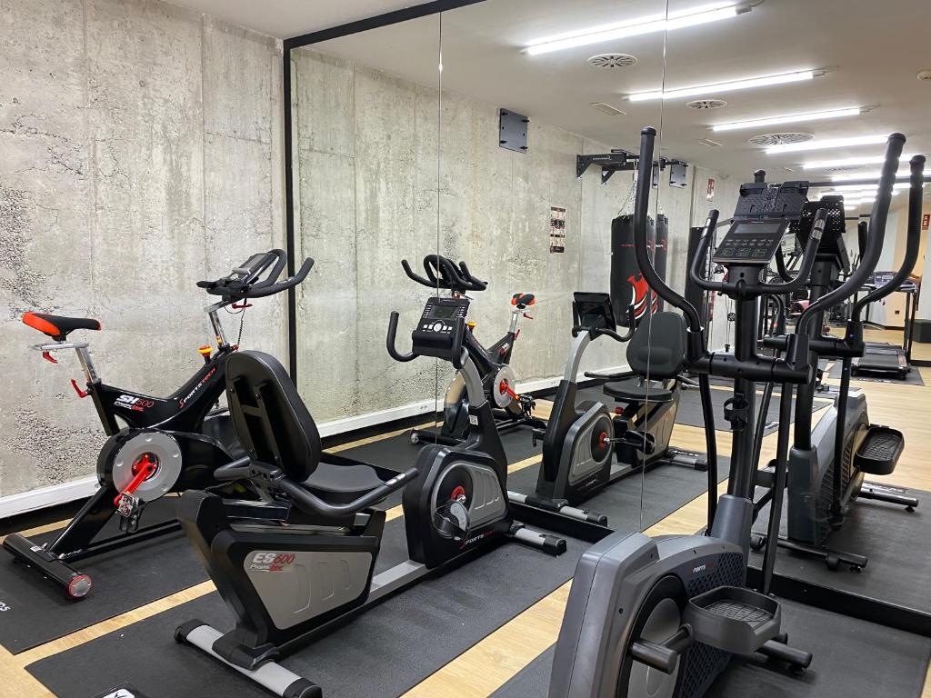 Fitness centrum a/nebo fitness zařízení v ubytování Hotel Boutique Puerta de las Granadas