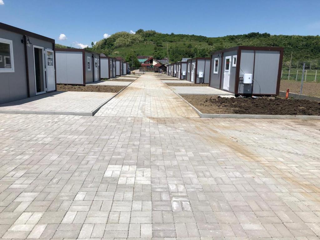 a long hallway of row of houses on a building at GLAMTAINER COURT in Curteni