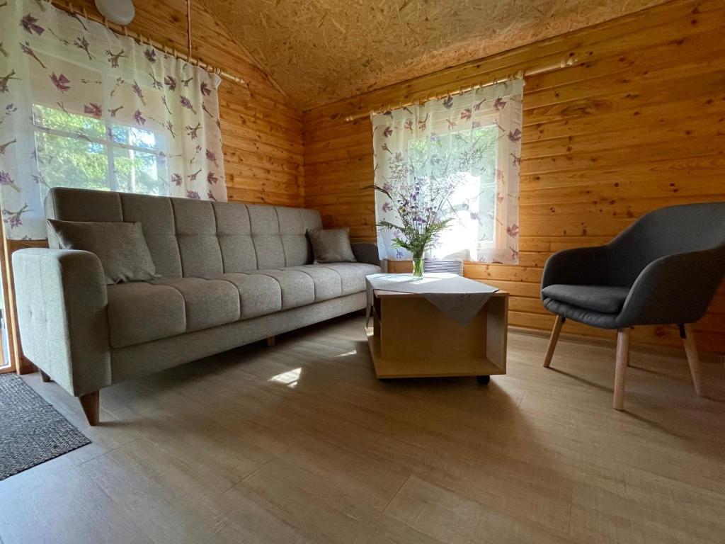 Posezení v ubytování Metskonna Forest House