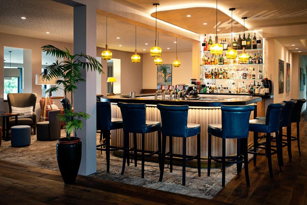 Lounge nebo bar v ubytování Golfresort Haugschlag
