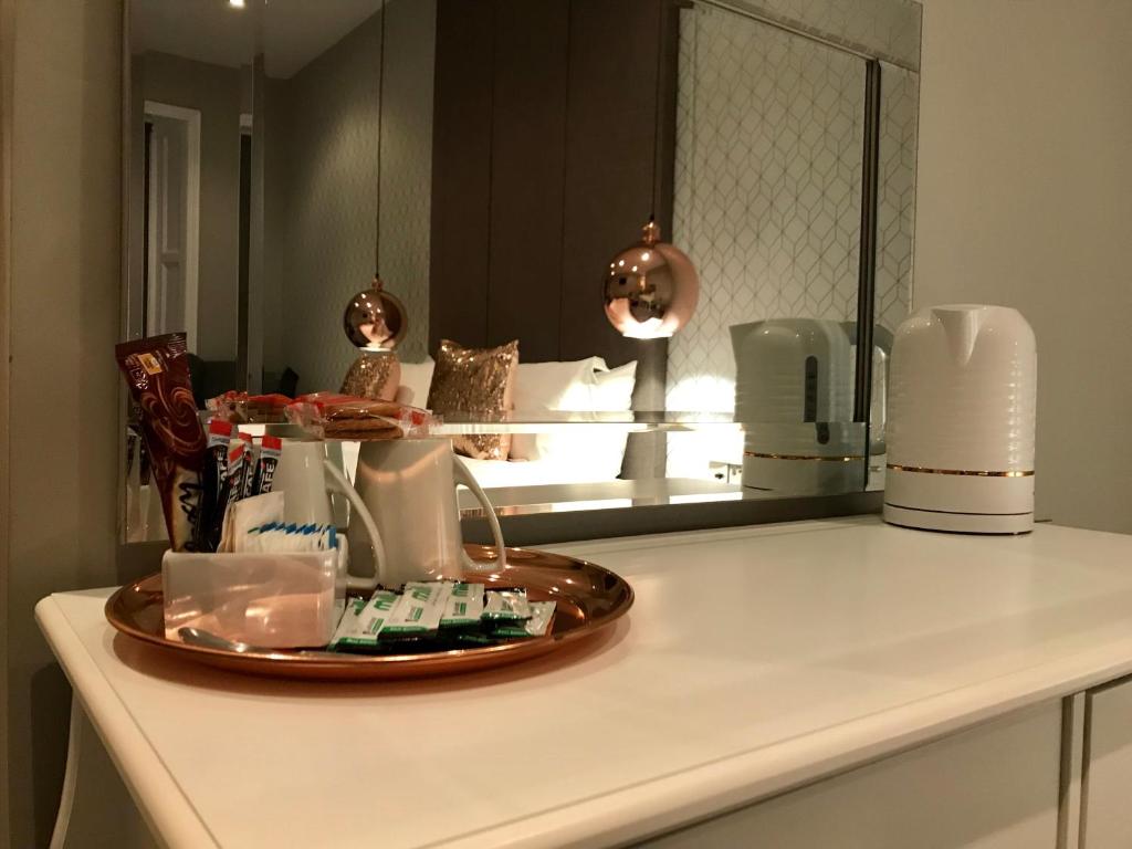 Kuchyň nebo kuchyňský kout v ubytování Marina Court