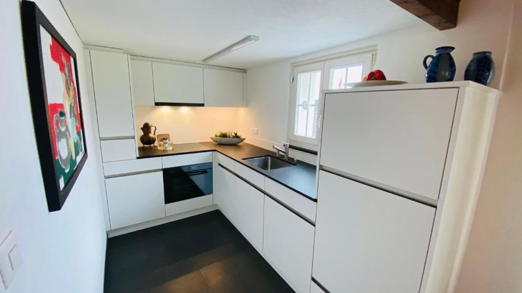 Kuchyň nebo kuchyňský kout v ubytování Casa Fluretta