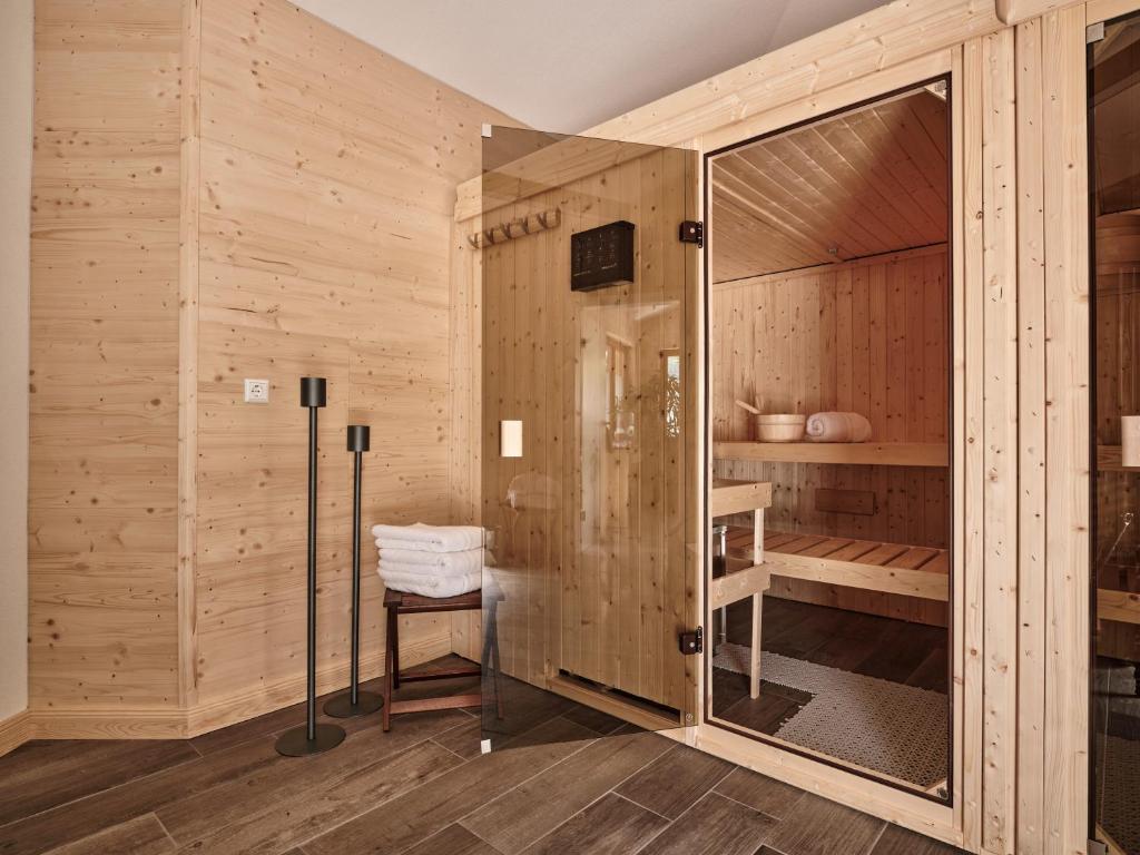 Koupelna v ubytování Hotel Hochfirst