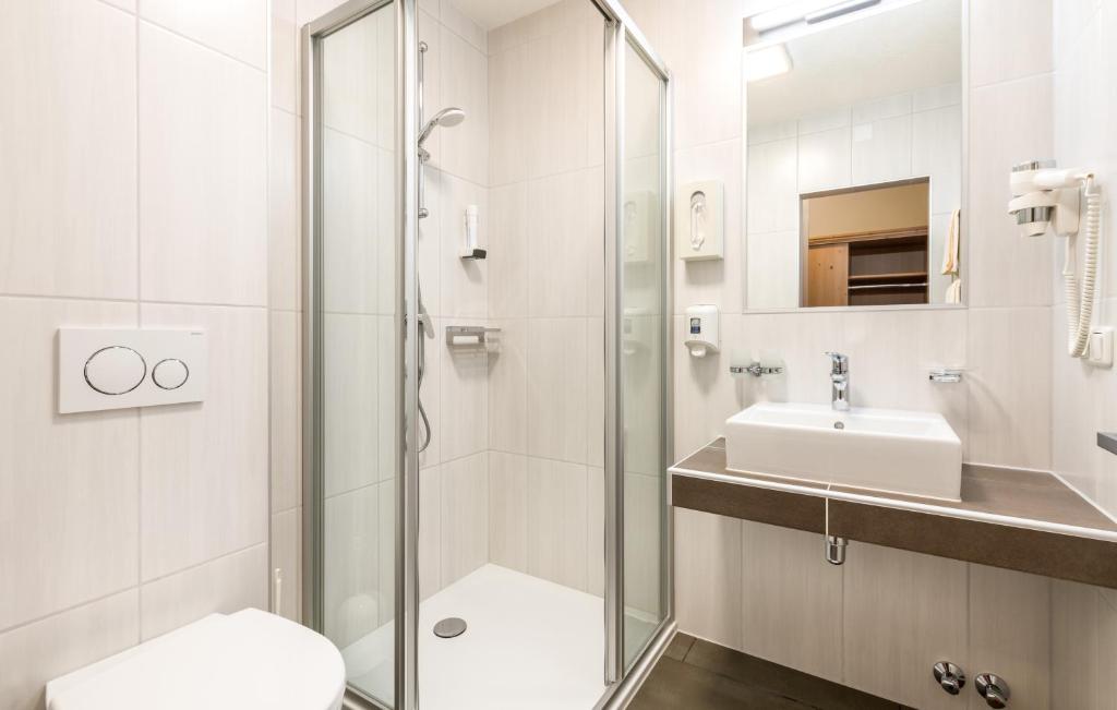 Koupelna v ubytování Hotel Moserhof