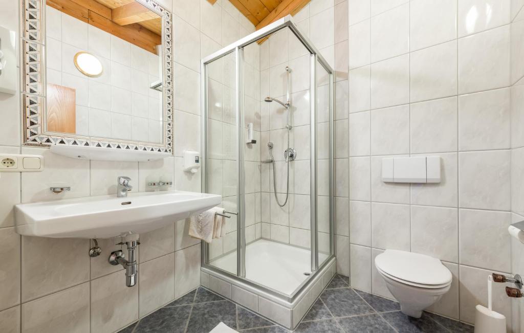 Koupelna v ubytování Hotel Moserhof