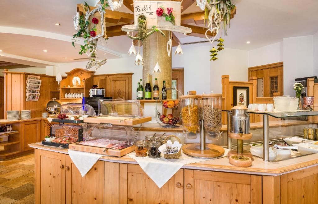 Kuchyň nebo kuchyňský kout v ubytování Hotel Moserhof