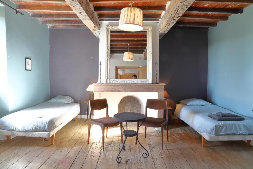 Posezení v ubytování La Maison de Louis