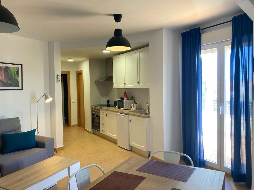Kuchyň nebo kuchyňský kout v ubytování Apartamentos "EL BARCO"