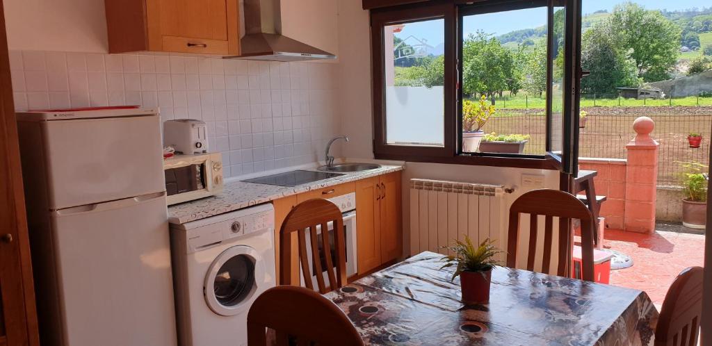 Kuchyň nebo kuchyňský kout v ubytování Apartamentos Fermín