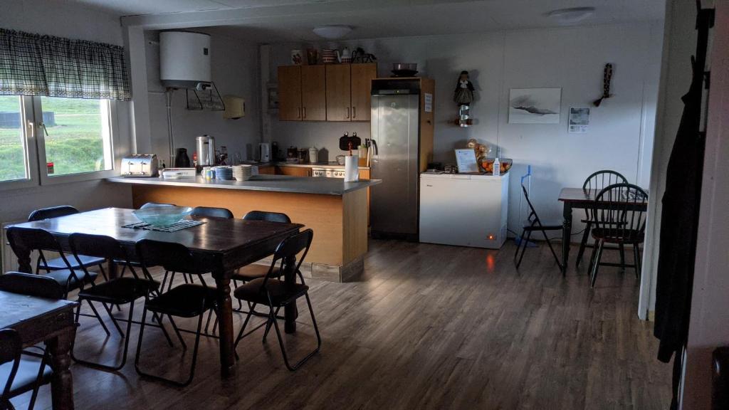Kuchyň nebo kuchyňský kout v ubytování Bjarnastaðir Guesthouse