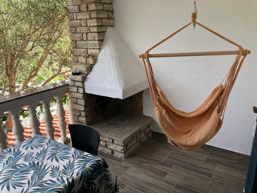 Balkón nebo terasa v ubytování Guesthouse Vila Ruzmarin