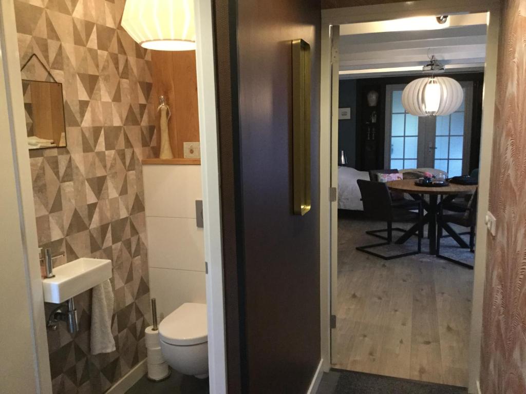 Koupelna v ubytování B&B De Kamer
