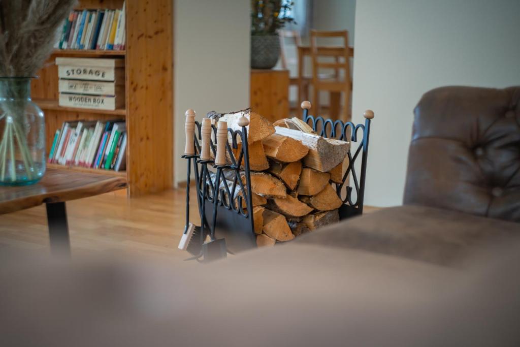 Knihovna v apartmánu