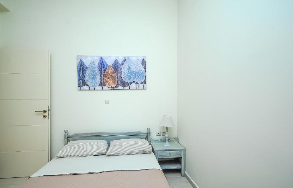 Łóżko lub łóżka w pokoju w obiekcie Apartment close to Balos-Elafonisi and Falasarna!