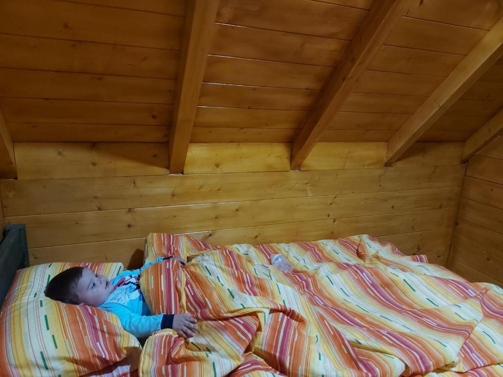 Postel nebo postele na pokoji v ubytování Etno selo ŽURIĆ