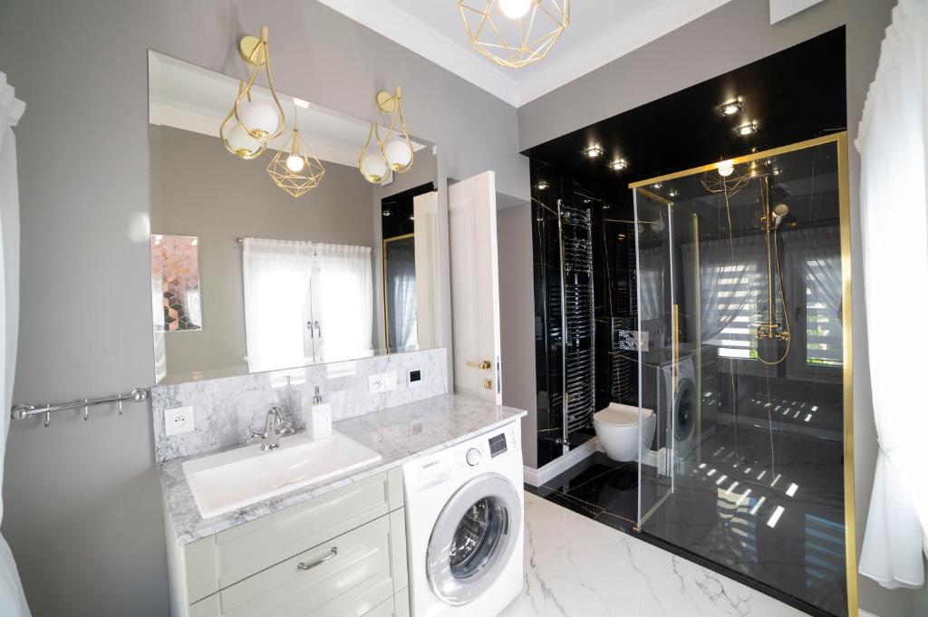 Kúpeľňa v ubytovaní Sopot Haffnera Apartament
