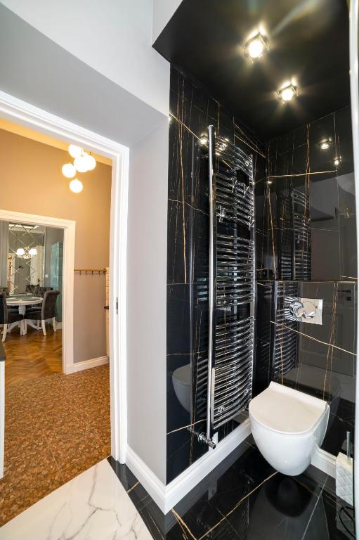 Kúpeľňa v ubytovaní Sopot Haffnera Apartament
