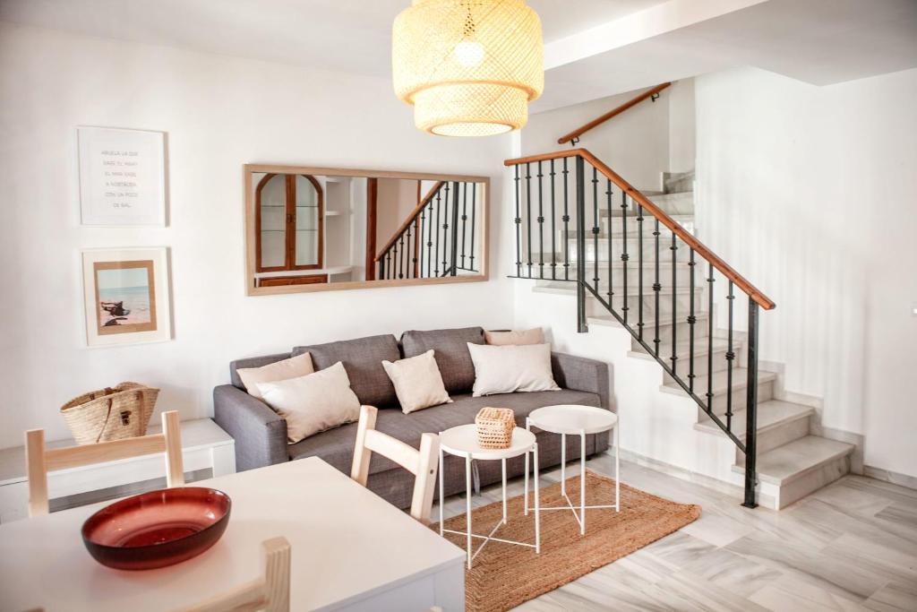 A seating area at 13 - EL DUPLEX de la ALAMEDA - ENJOY TARIFA
