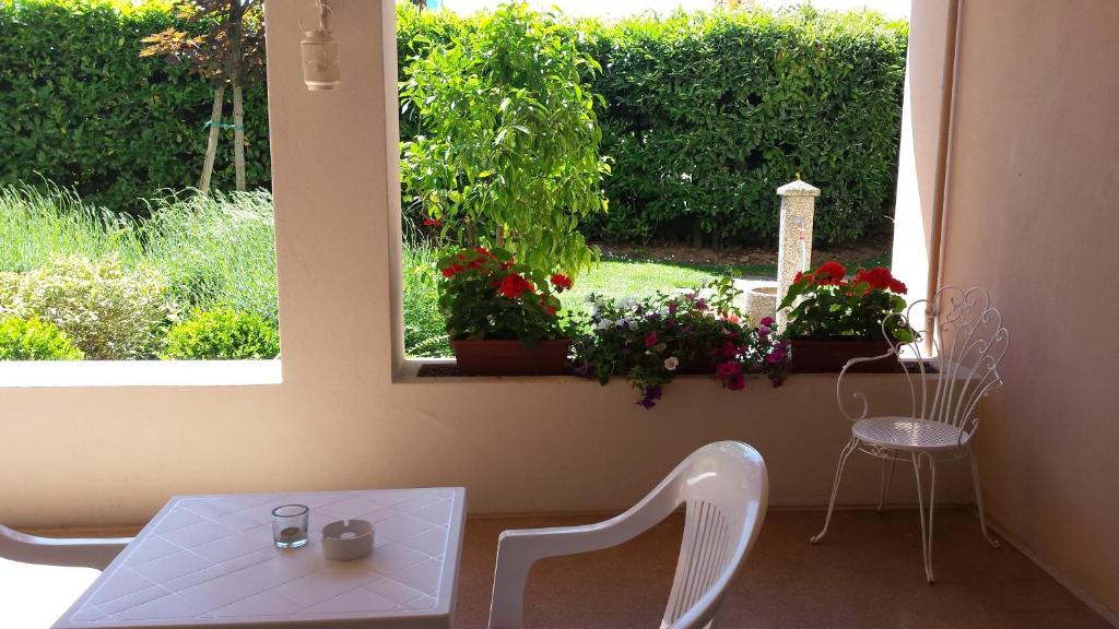 Zahrada ubytování B&B Villa Bianca