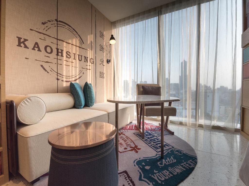 Posezení v ubytování Hotel Indigo Kaohsiung Central Park by IHG
