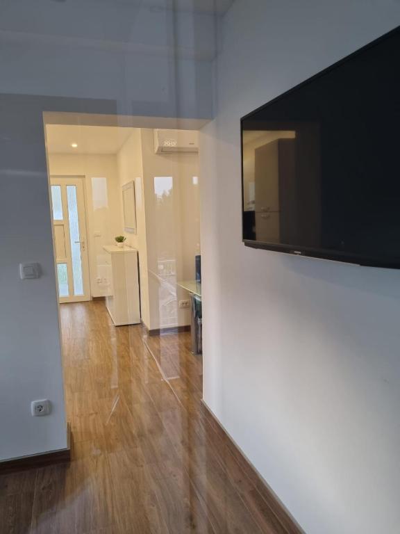 Televízia a/alebo spoločenská miestnosť v ubytovaní Angel wing apartmant