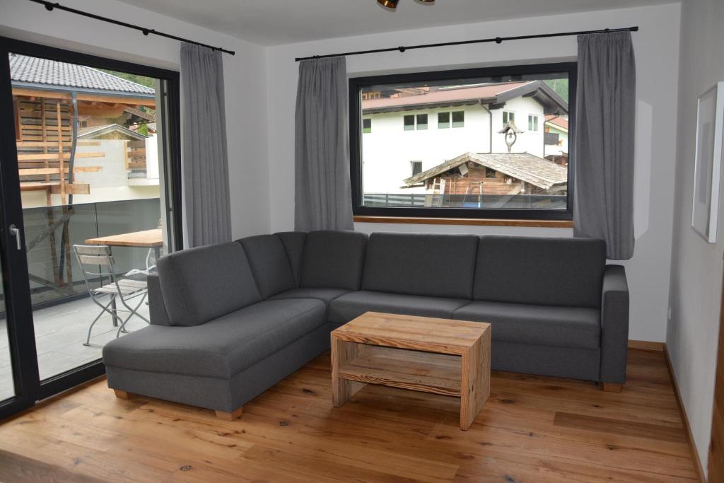 Posezení v ubytování Panorama Wohung