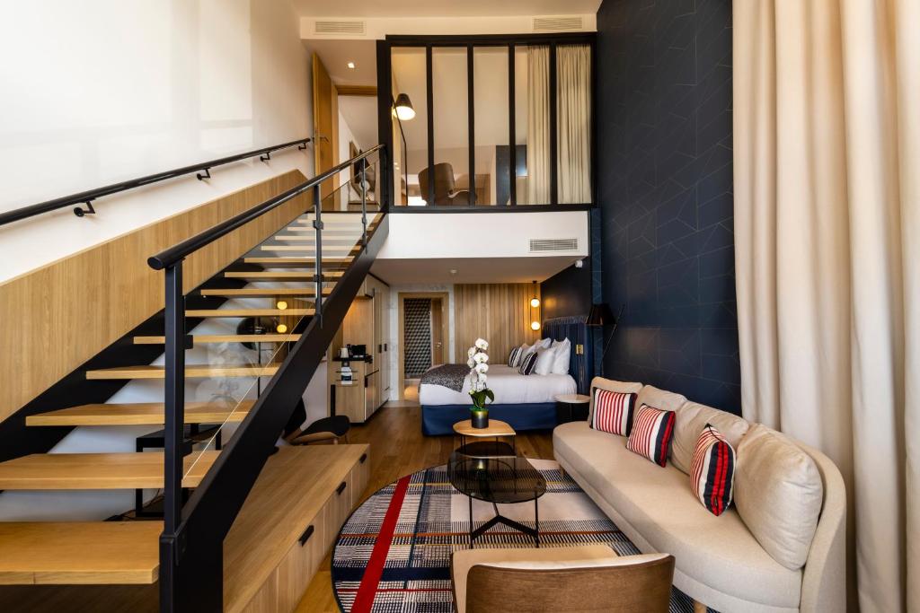 Posezení v ubytování Thalazur Saint Jean de Luz - Hôtel & Spa