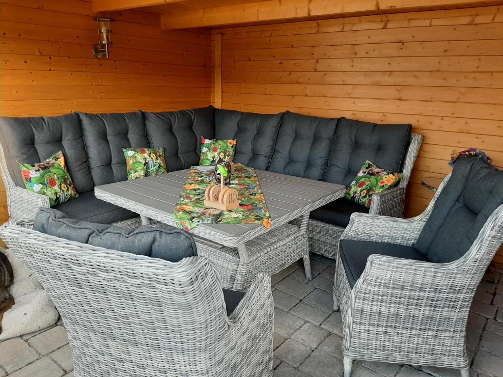 Posezení v ubytování Ferienwohnung Inge
