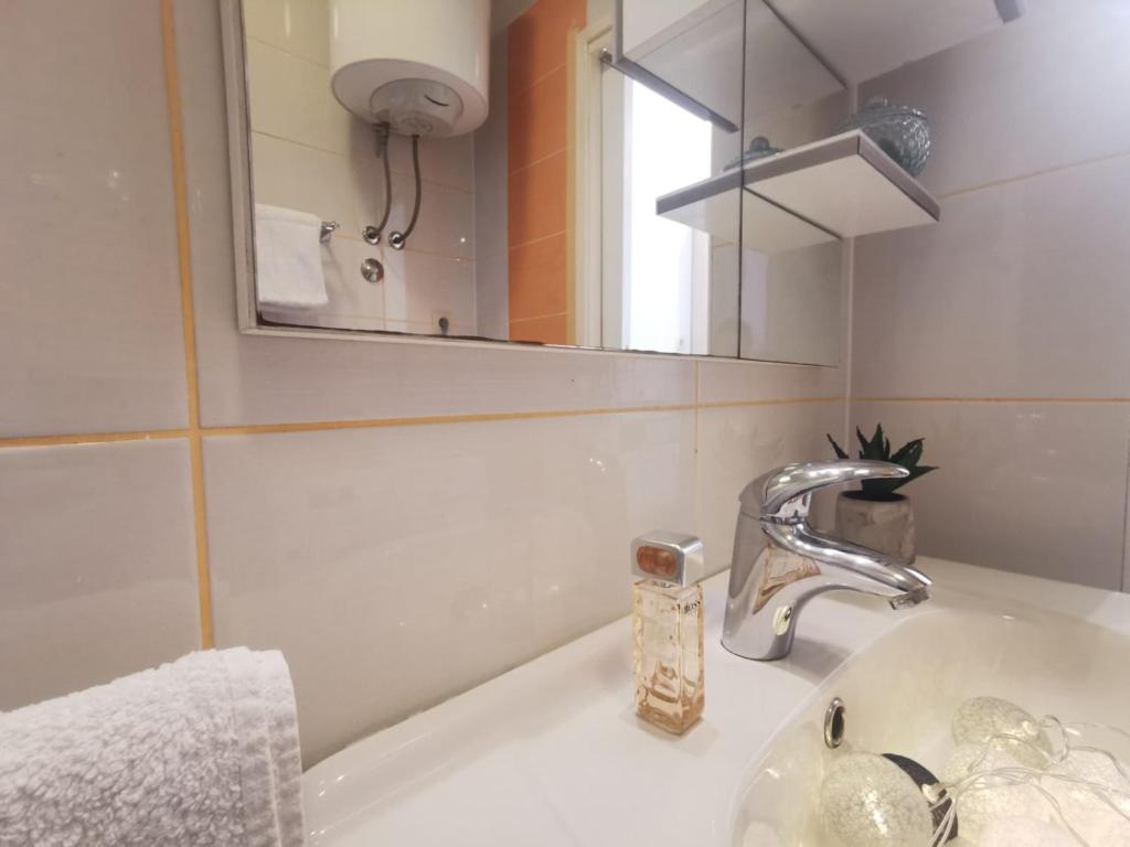 Koupelna v ubytování Apartments Klara