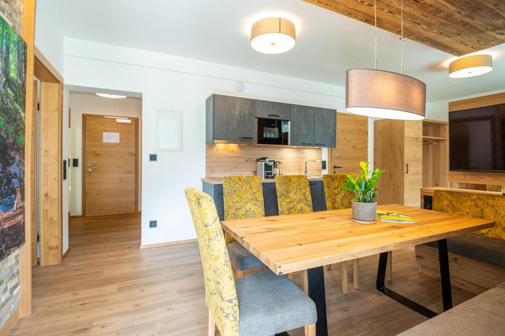 Kuchyň nebo kuchyňský kout v ubytování Apartment Bergsee