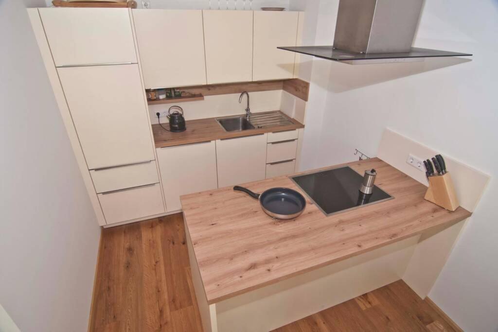Kuchyň nebo kuchyňský kout v ubytování Appartement Grimminggarten