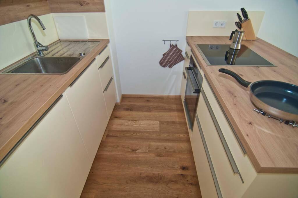 Kuchyň nebo kuchyňský kout v ubytování Appartement Grimminggarten