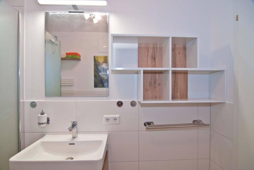 Koupelna v ubytování Appartement Grimminggarten