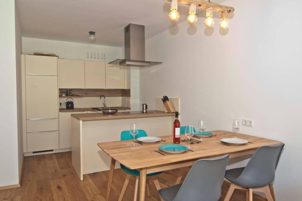 Kuchyň nebo kuchyňský kout v ubytování Appartement Grimminggarten