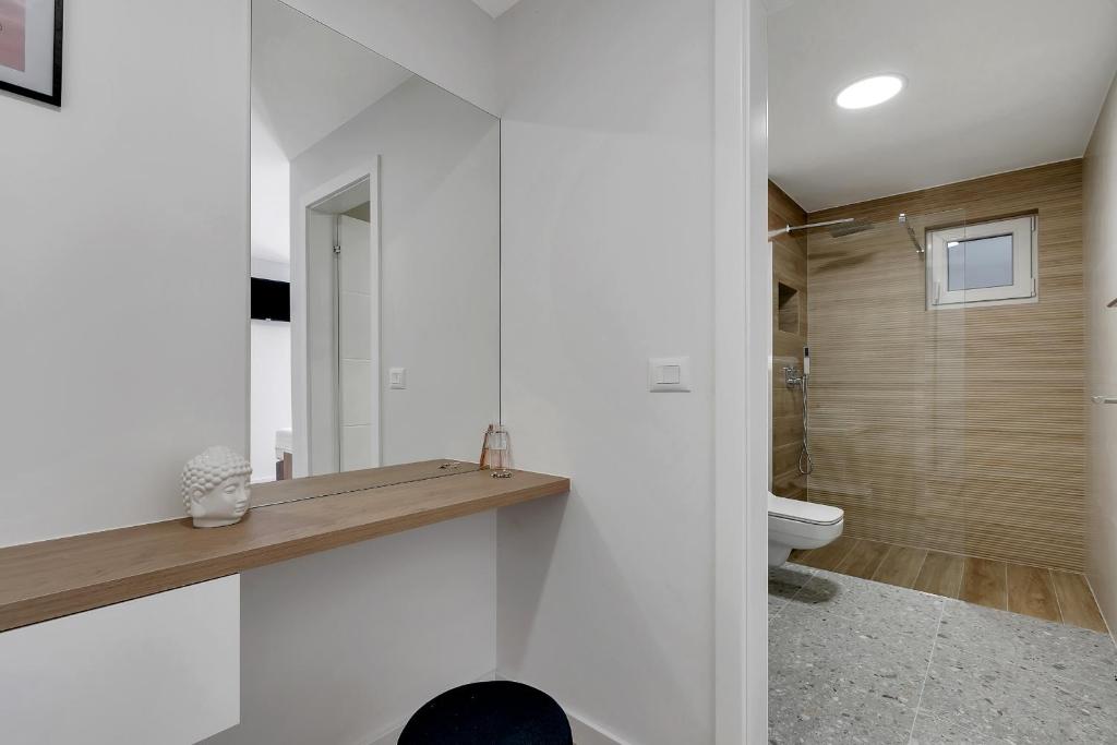 Koupelna v ubytování Villa Brela