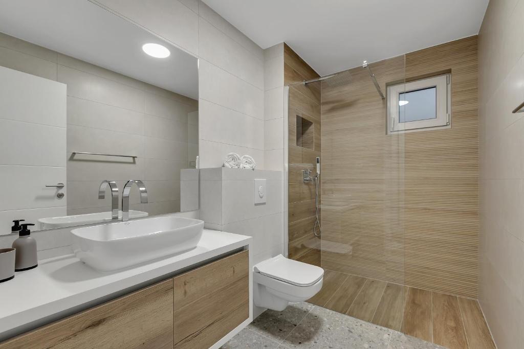Koupelna v ubytování Villa Brela