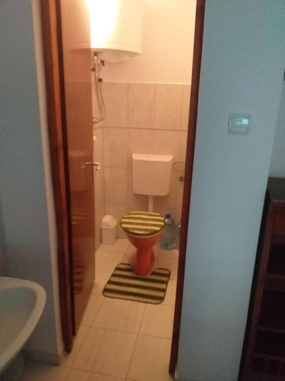 Koupelna v ubytování Kaktus
