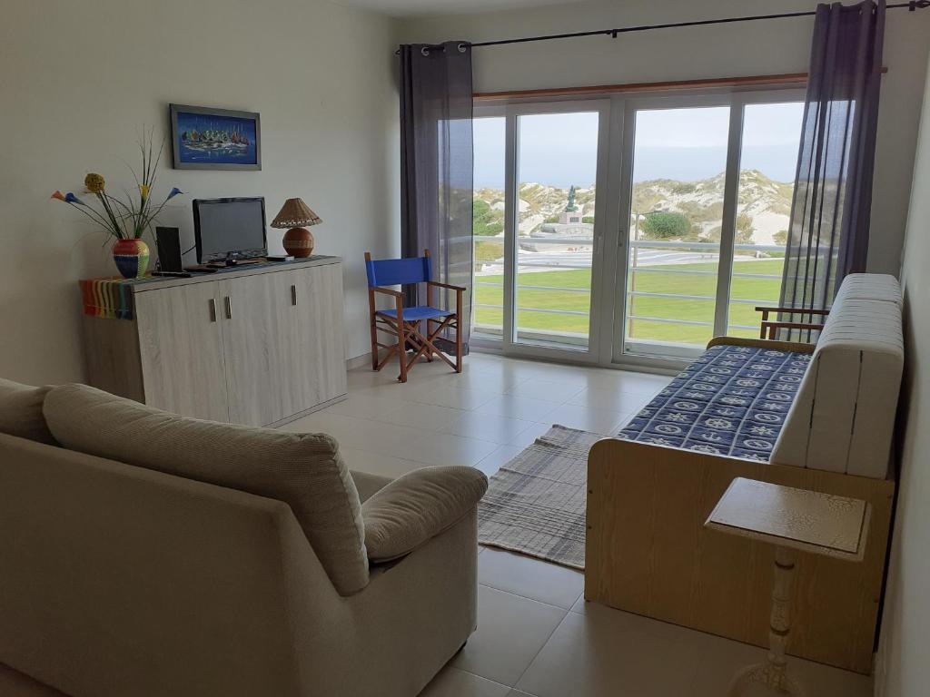 Posezení v ubytování Praia Residence - frente à praia e vista mar