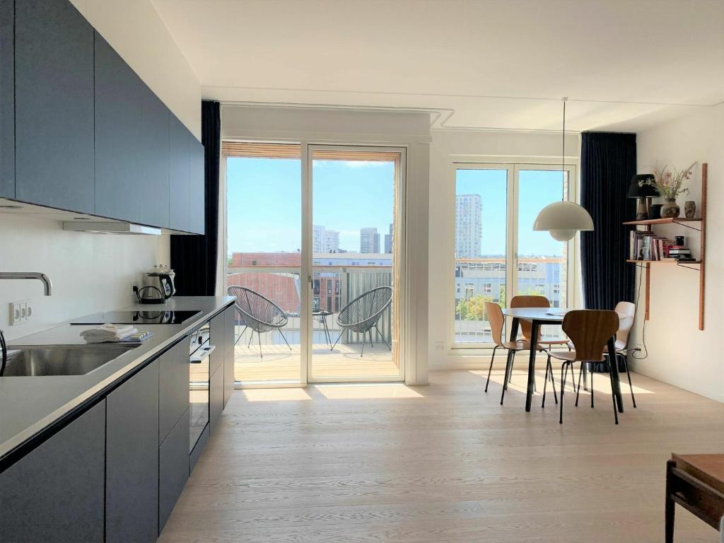Kuchyň nebo kuchyňský kout v ubytování ApartmentInCopenhagen Apartment 1453