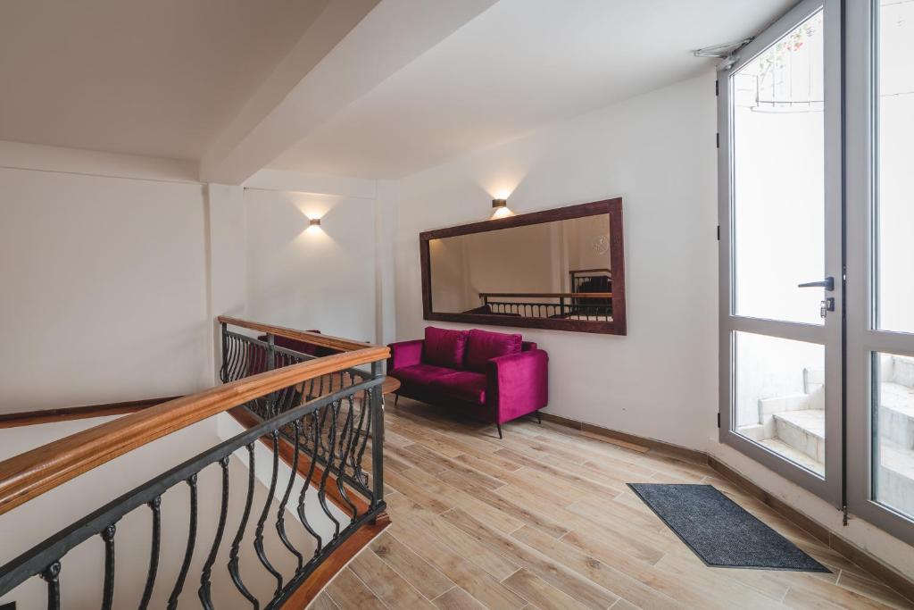 Postel nebo postele na pokoji v ubytování Poseidon Apartments