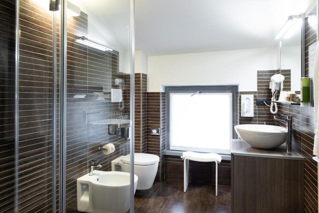 Koupelna v ubytování Hotel Corte Del Paggio