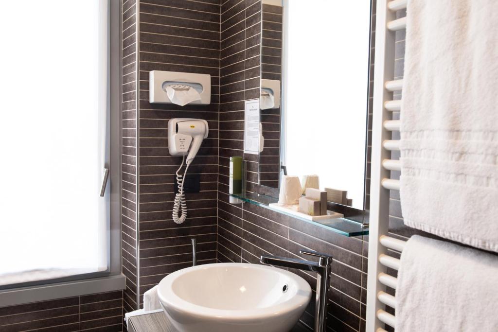 Koupelna v ubytování Hotel Corte Del Paggio