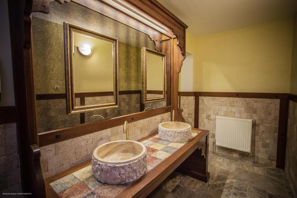 Koupelna v ubytování Hotel Sighişoara