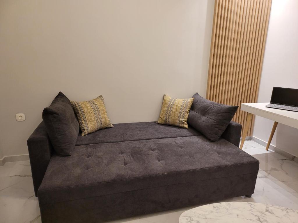 Posezení v ubytování Elegant Central Apartment Veria - με ενδοδαπέδια θέρμανση!!!