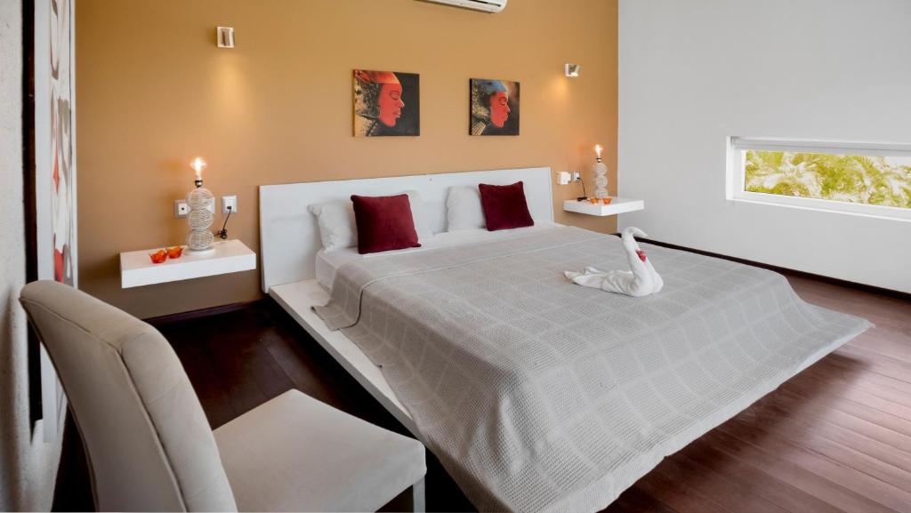 Postel nebo postele na pokoji v ubytování Villas Agua Dulce